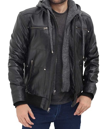 Hooded Leather Jackets
