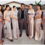 Man shares single house with 8 women, lives happily
