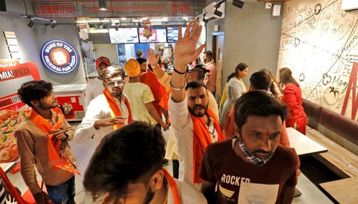 Hindu hardliners protest Kashmir-supporting companies in Narendra Modi’s home state