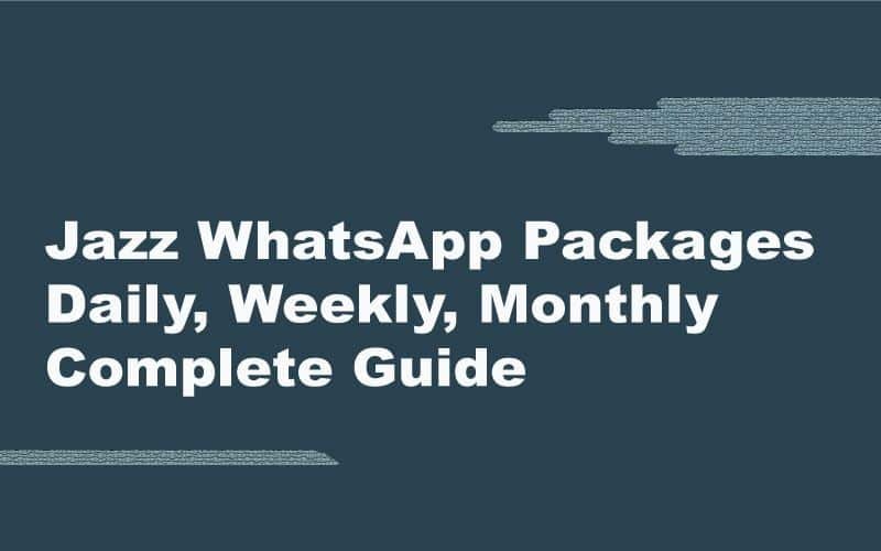 Jazz Free Whatsapp 2022 – Code, validity, terms and conditions and other details – Webeys
