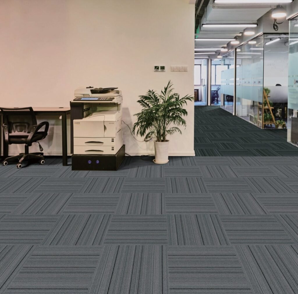 Carpet tiles for the hospitality industry and trade