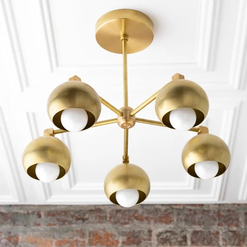 Modern Brass Ceiling Light